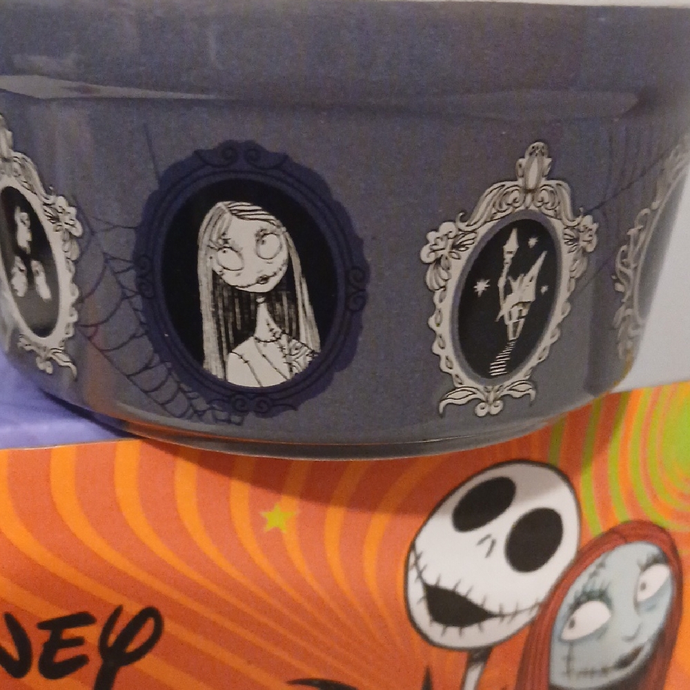 Disney Nightmare Before Christmas Black / Gray Ramekins Set Of 2. - Picture 4 of 7